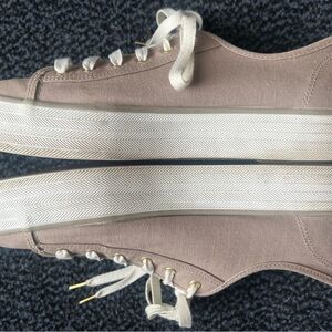 Women's Keds Tan Canvas Sneakers